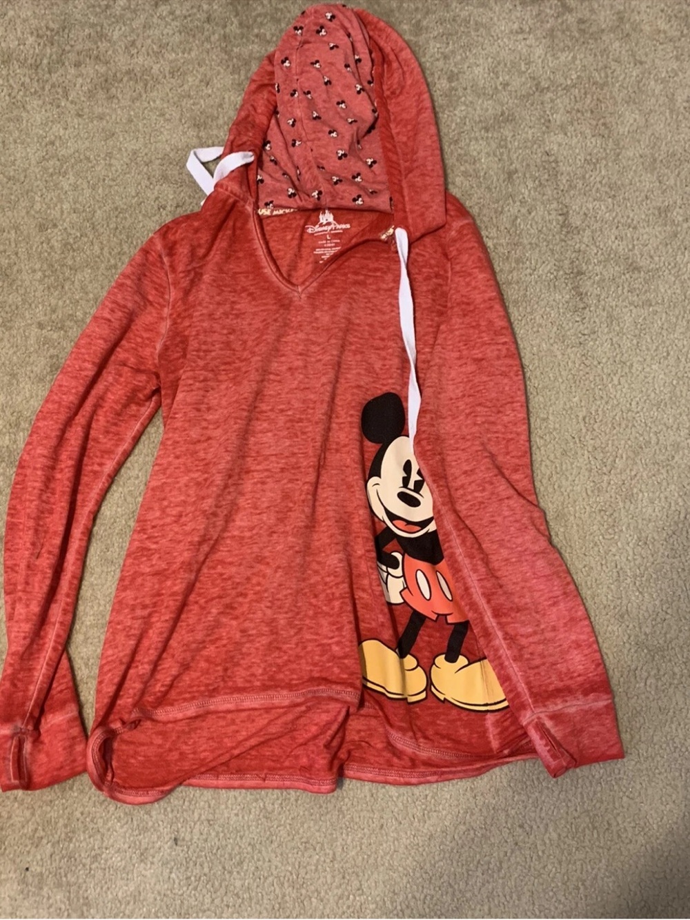 disney parks size large mickey mouse hoodie